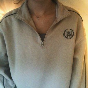 Cream Quarter Zip Monaco Sweatshirt